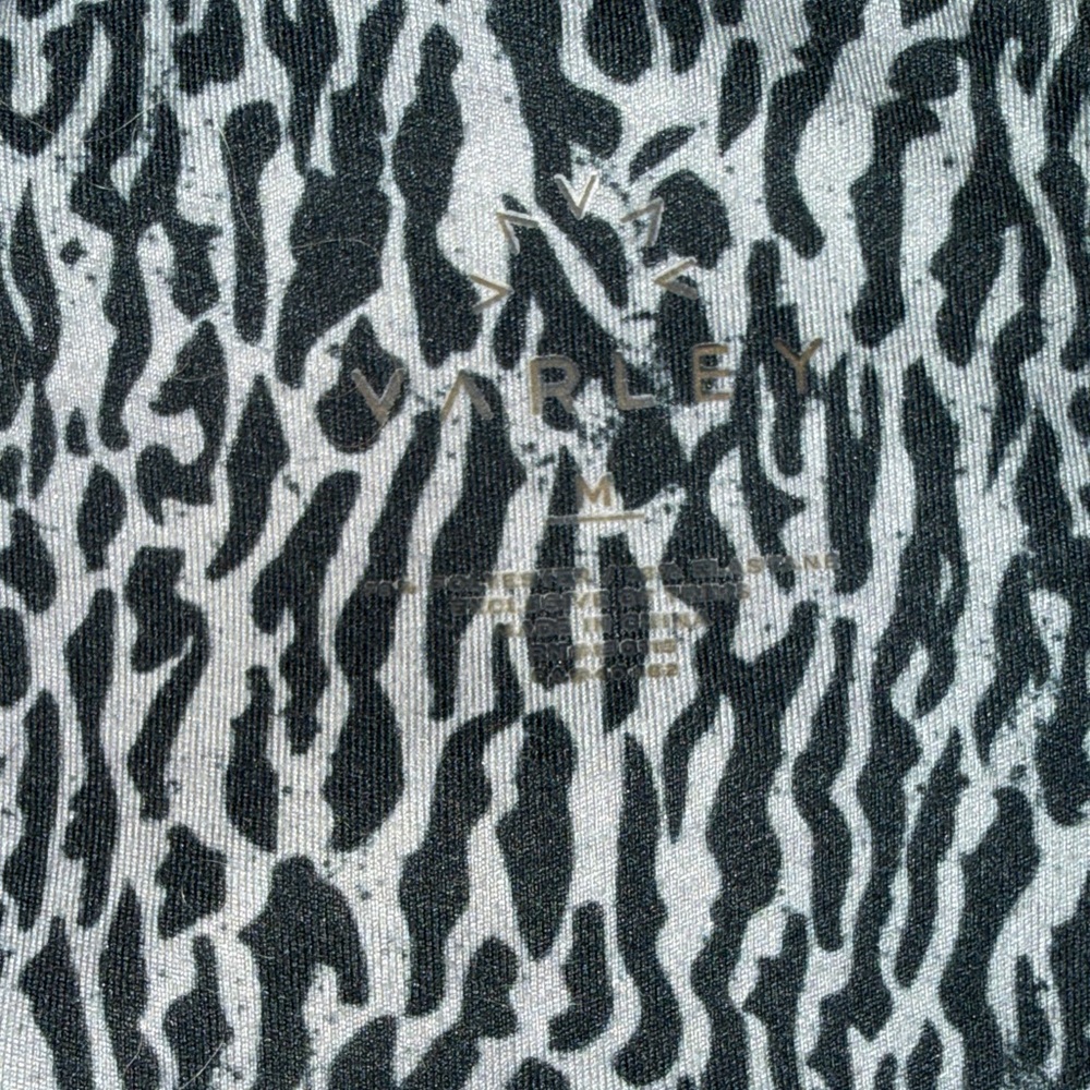 Varley Monochrome Animal Print Fabric